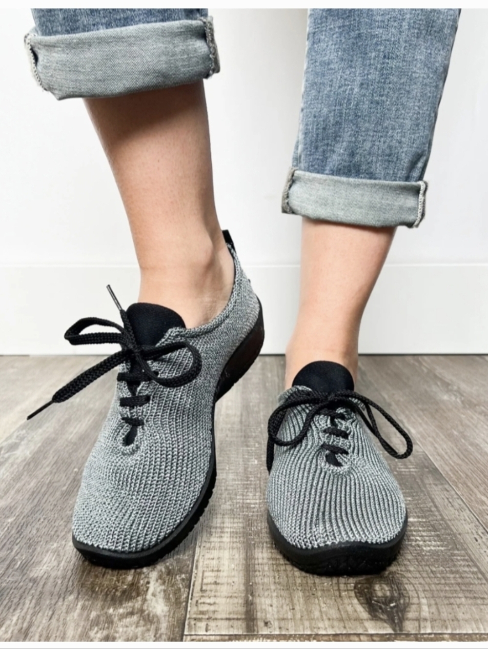 Arcopedico LS Knit Casual Sneaker In Titanium Grey